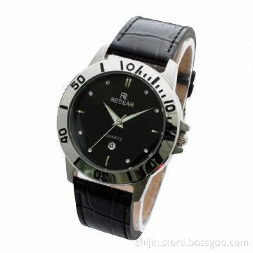 Stainless steel business watches with Japanese quartz movement, hot selling, top grade